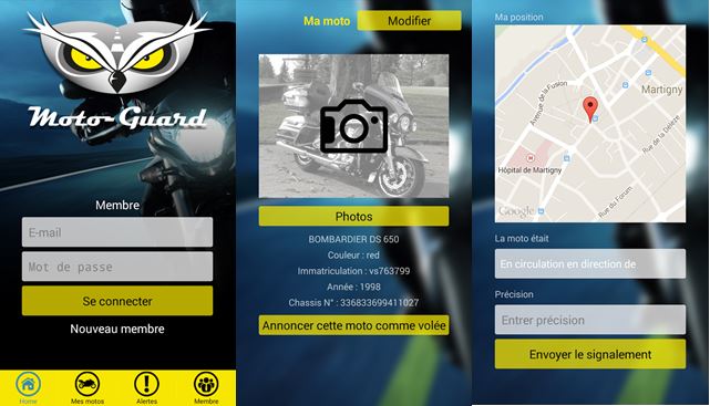 Moto Guard Premier réseau social pour les motards. Application Moto Guard Android et Iphone.